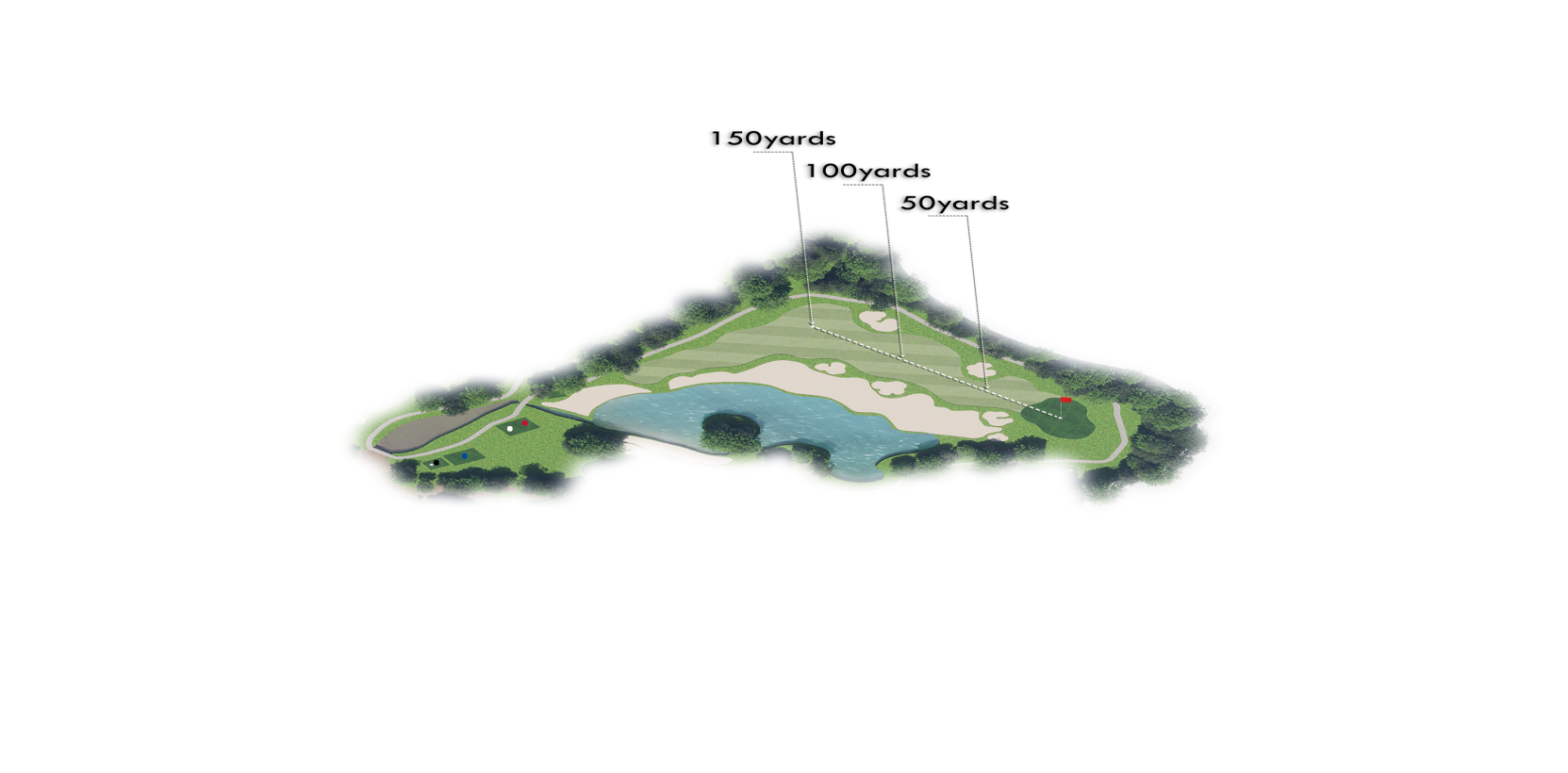 CENTRAL 14홀 코스 레이아웃